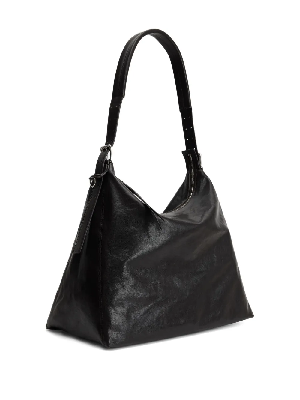 LEMAIRE belted shoulder bag Zwart