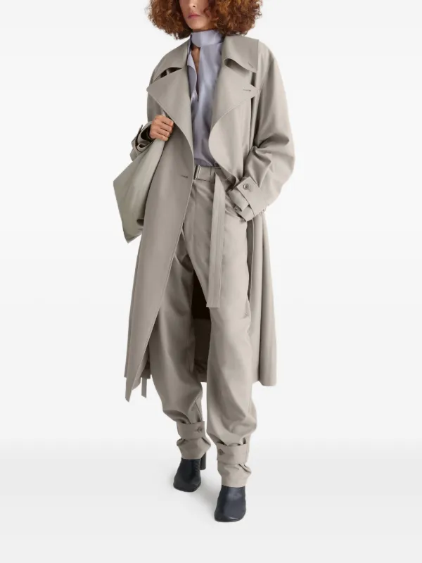 LEMAIRE double-breasted Belted Trench Coat | Neutrals