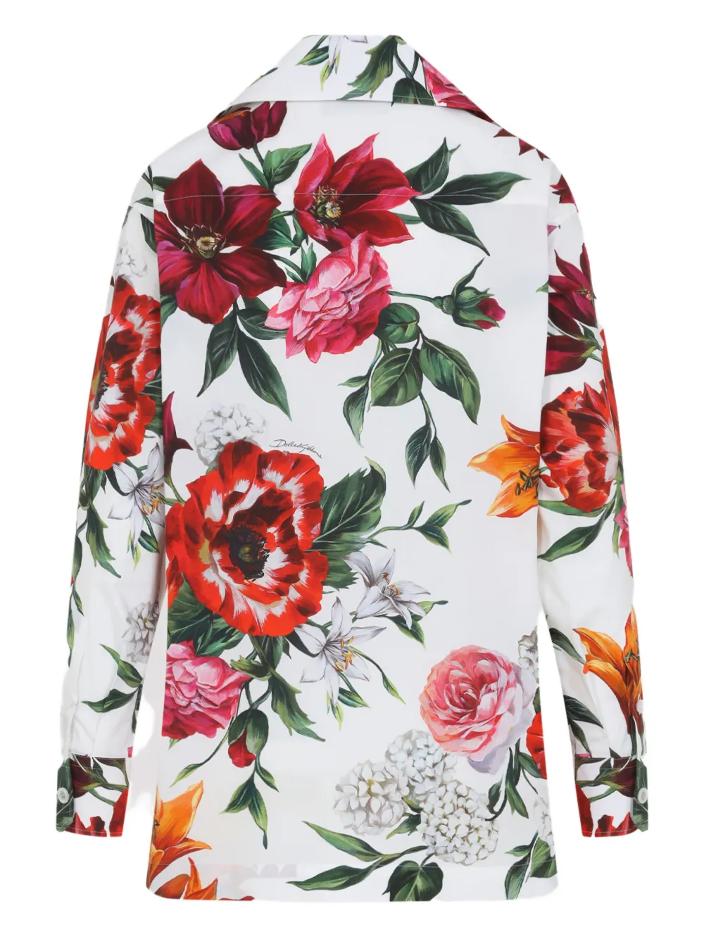 Dolce & Gabbana Shirt met bloemenprint - Wit