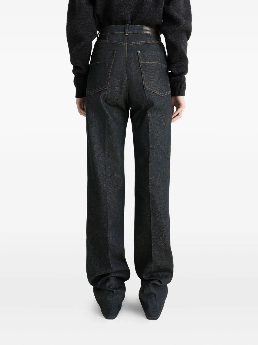 LEMAIRE High waist plooibroek Blauw