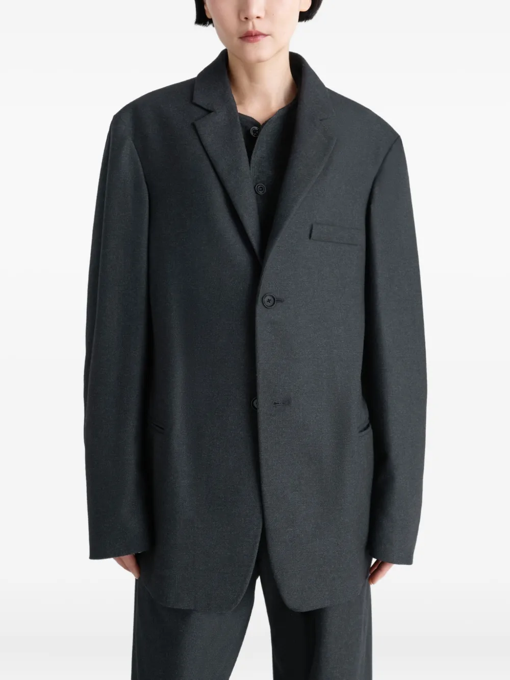 Lemaire Single-breasted Blazer In Multi