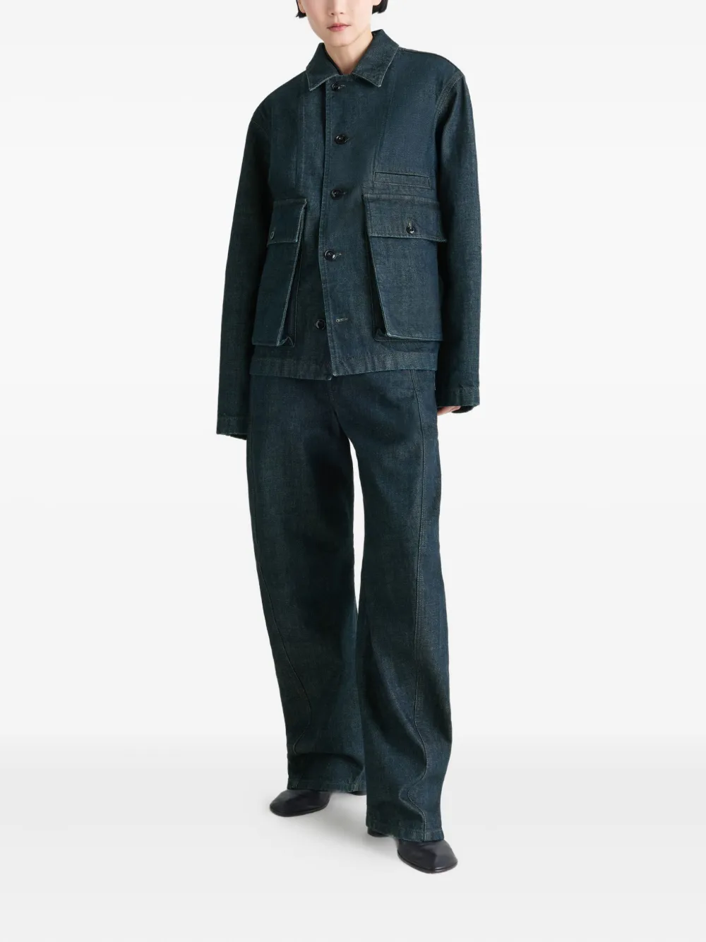 LEMAIRE pocket-embellished denim jacket | Denim Jackets | Image 2