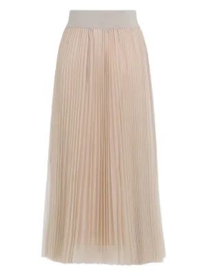 関税送料込Fabiana Filippi Tulle Pleated Skirt Women's Skirts: Satin, Wool & Tulle Skirts | Fabiana Filippi®