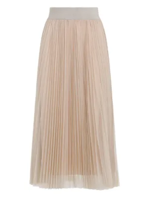スカート FABIANA FILIPPI Woman Skirt Sand GND265F397D822 1261 Women's Skirts: Satin, Wool & Tulle Skirts | Fabiana Filippi®