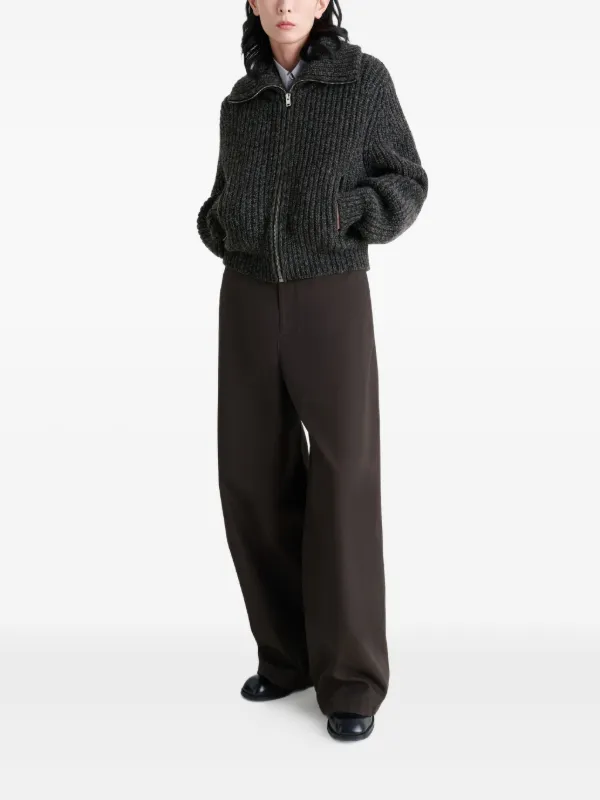 トップス LEMAIRE convertible cardigan S Lemaire CONVERTIBLE COLLAR CARDIGAN | REVERSIBLE