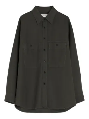 LEMAIRE パッチポケット オーバーシャツ | ブルー | FARFETCH JP