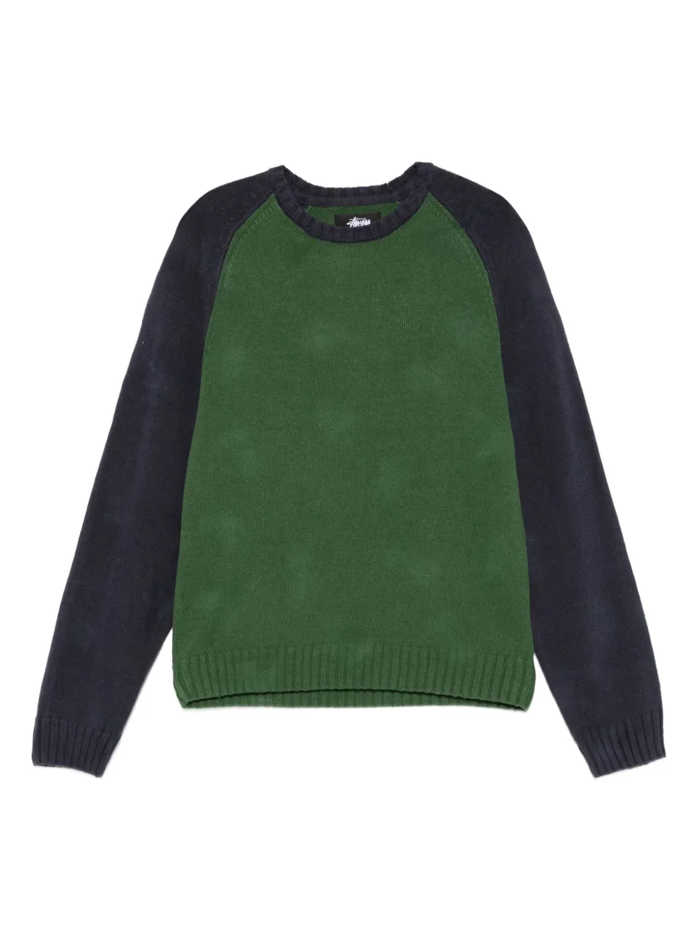Stüssy raglan-sleeve sweater | Green | Image 1