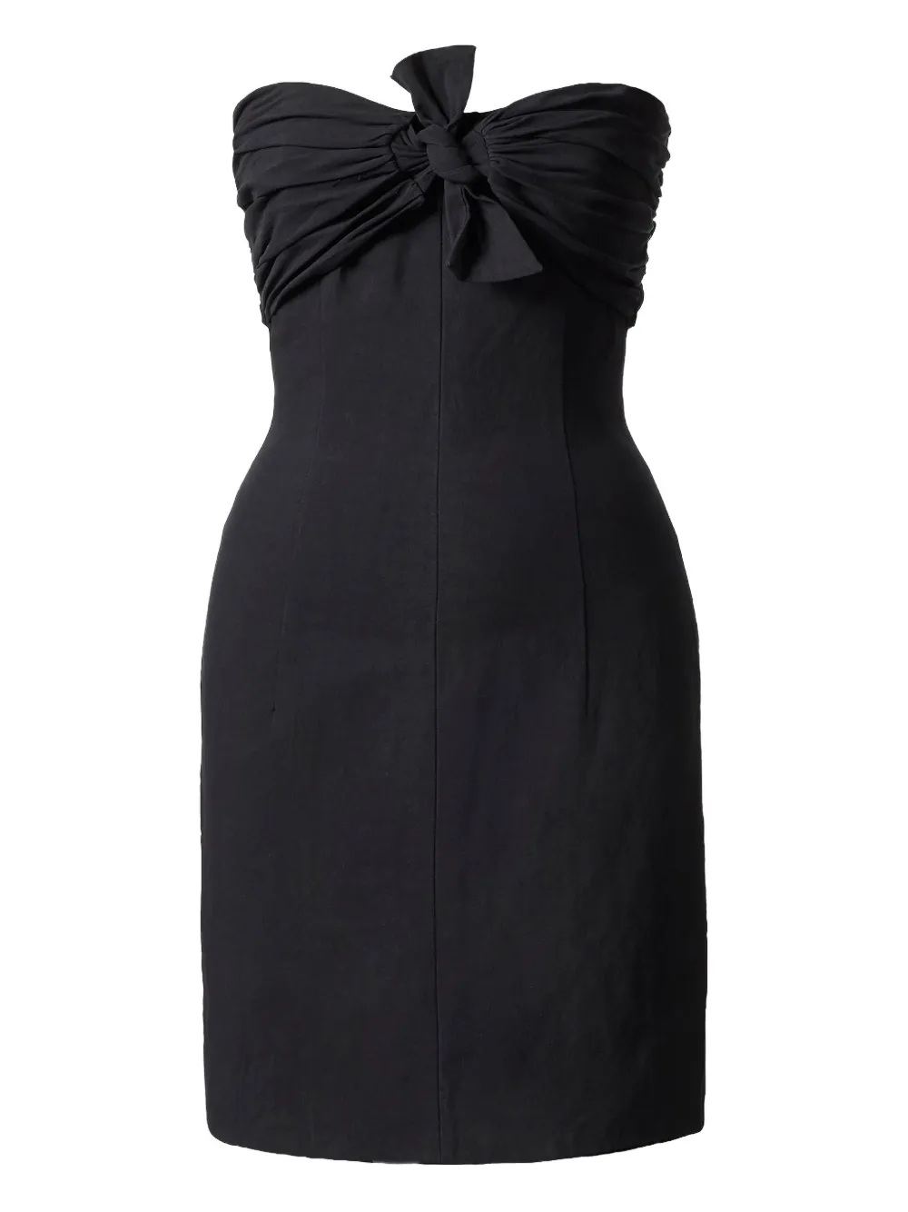 TOVE strapless bow mini dress | Black | Image 1