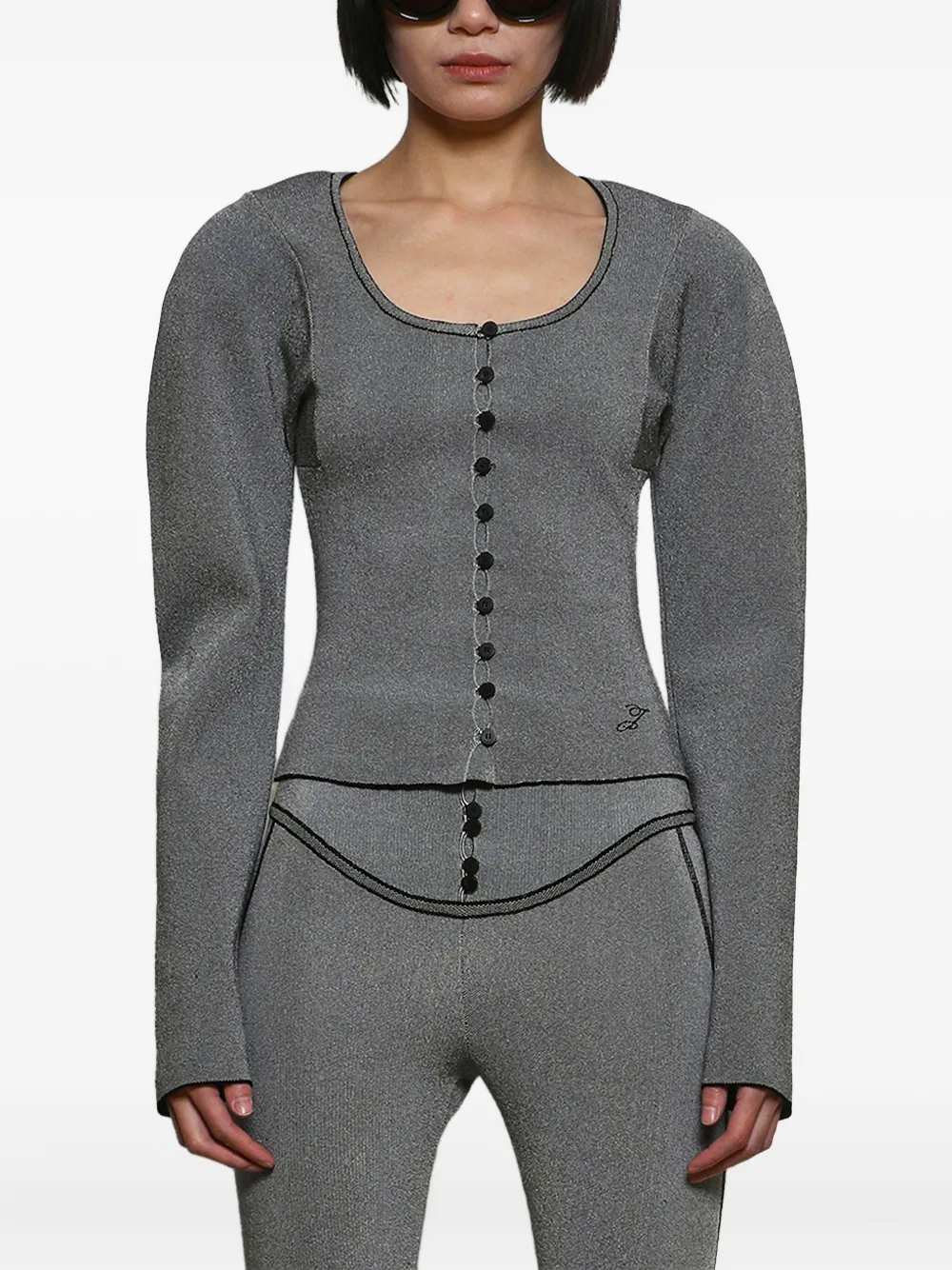 Jacquemus Sera Cardigan In Gray