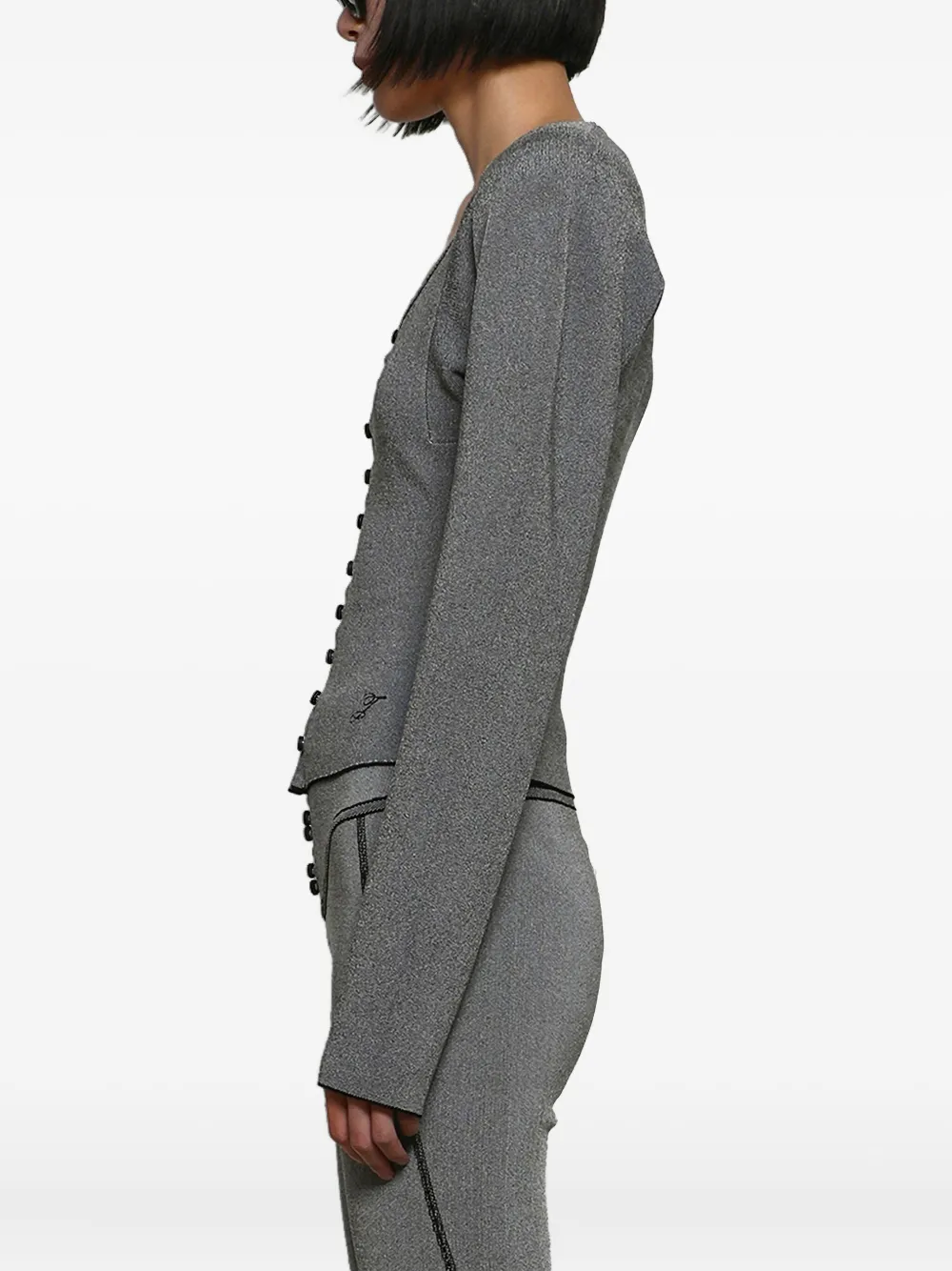 Jacquemus Sera Cardigan In Gray