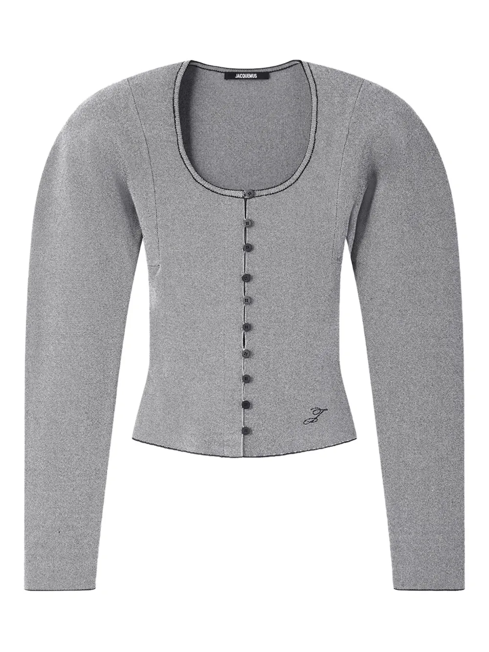 Jacquemus Sera Cardigan In Gray
