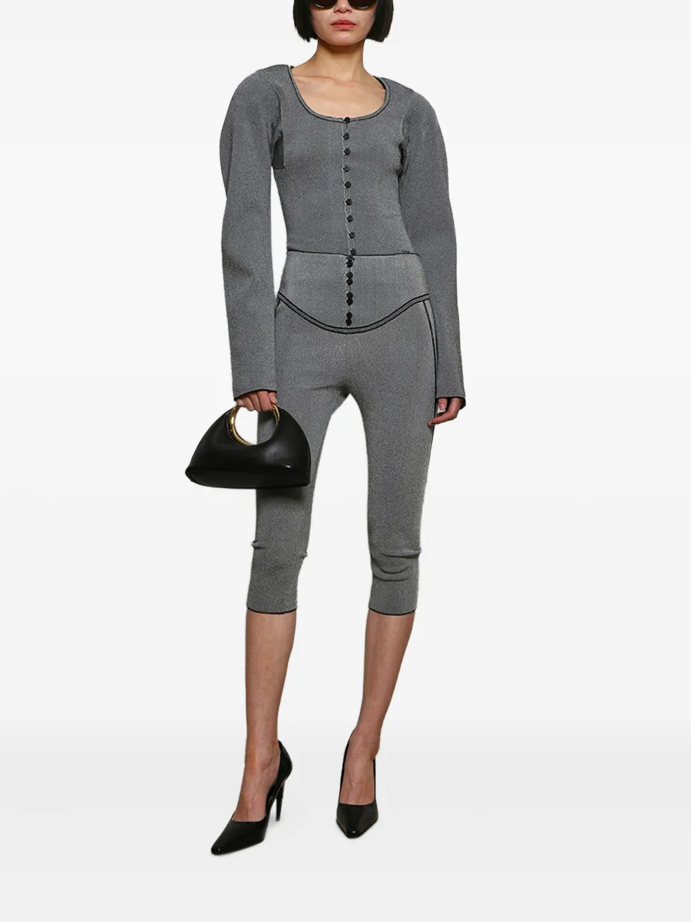 Jacquemus Sera Cardigan In Gray