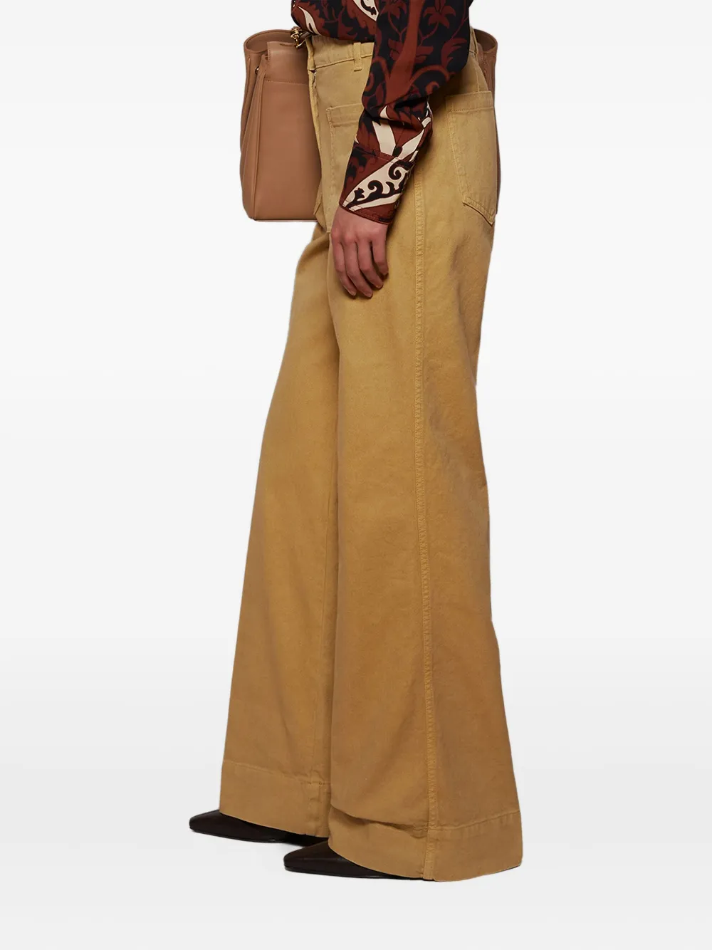 Victoria Beckham Alina High-rise Flared Jeans In Brown