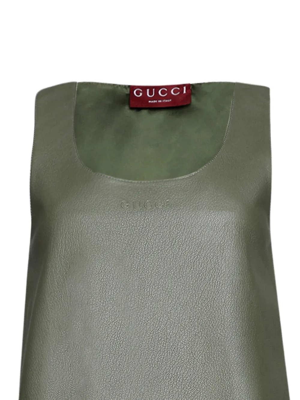  Gucci Sleeveless Mini Dress - Green 