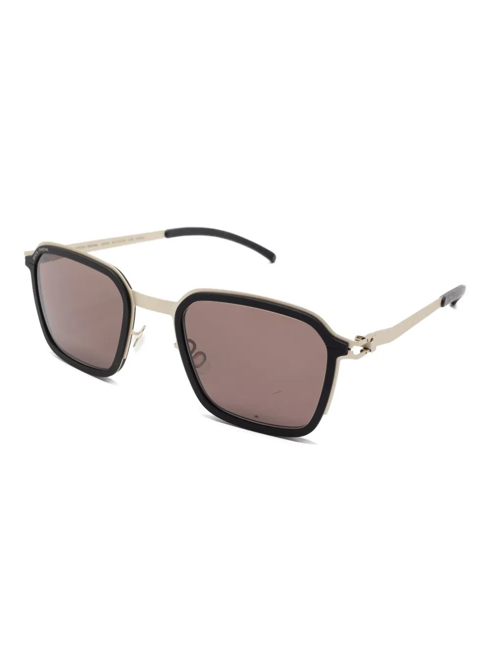 Mykita x Rimowa zonnebril met vierkant aluminium montuur Zwart