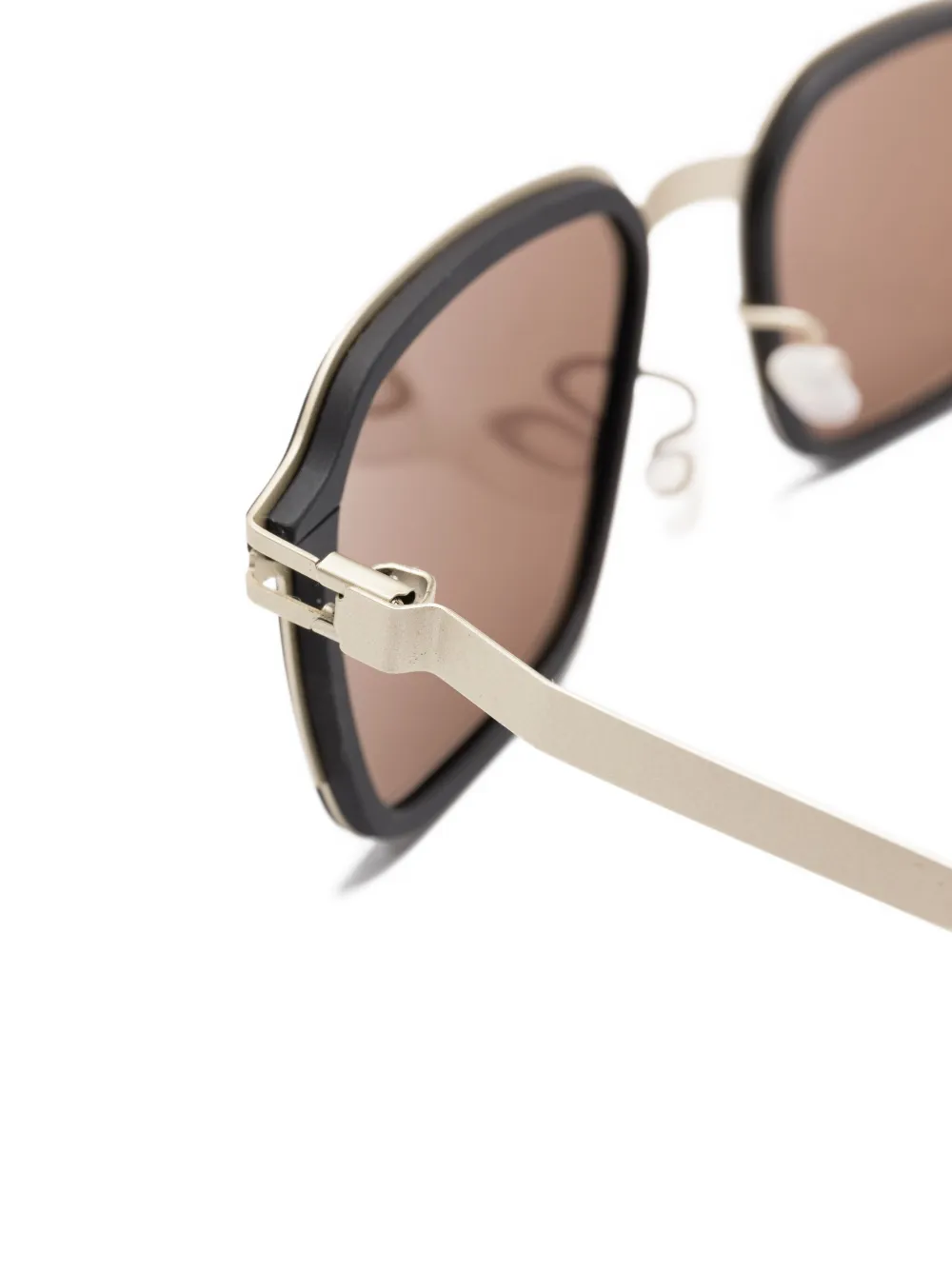 Mykita x Rimowa zonnebril met vierkant aluminium montuur Zwart