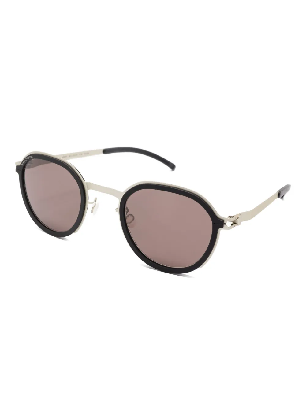 Mykita x Rimowa zonnebril met rond metalen montuur Grijs