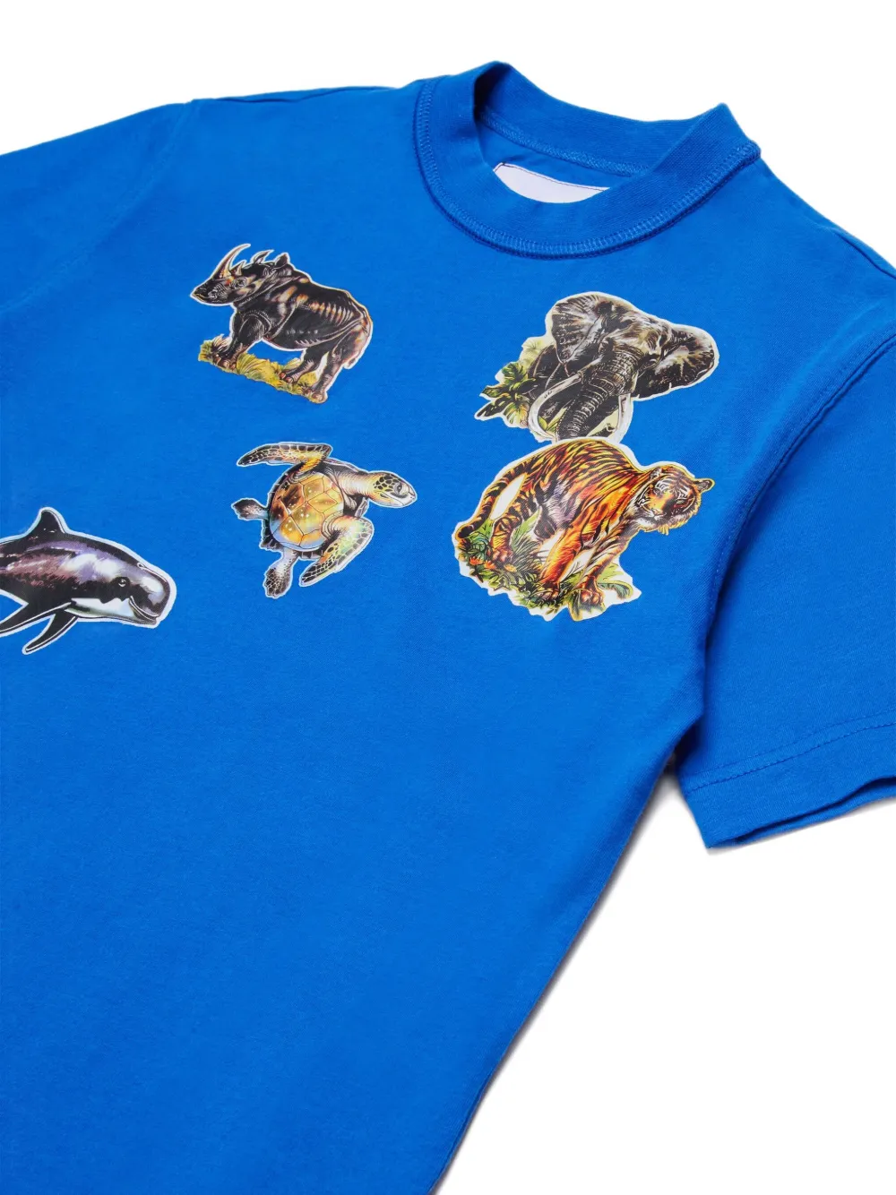 Myar Animal-applique T-shirt In Blue