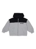Myar logo-print zip-up hoodie - Grey