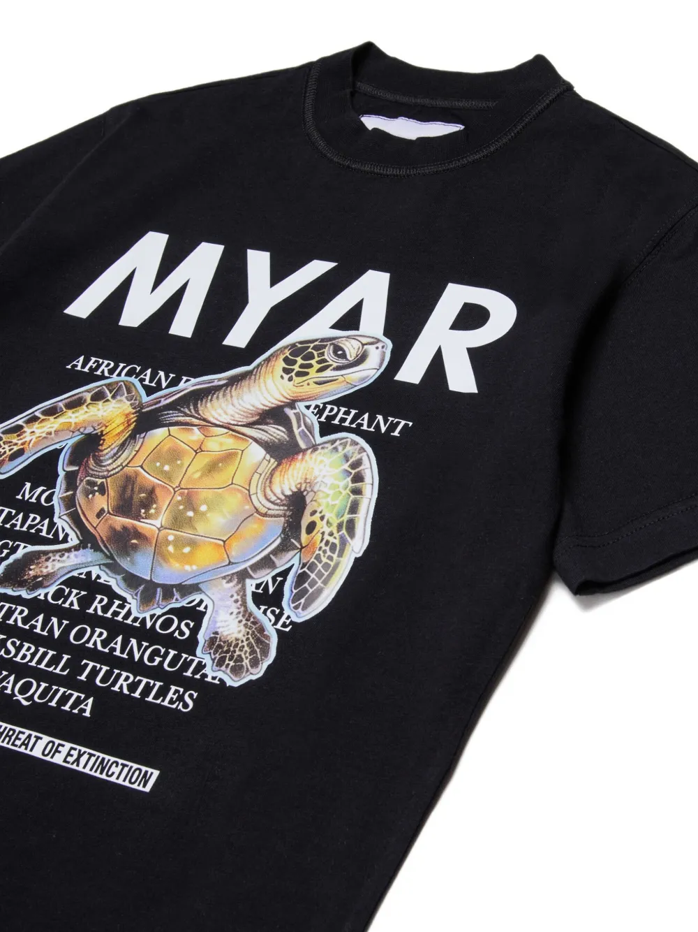 Myar Turtle Graphic-print T-shirt In Black