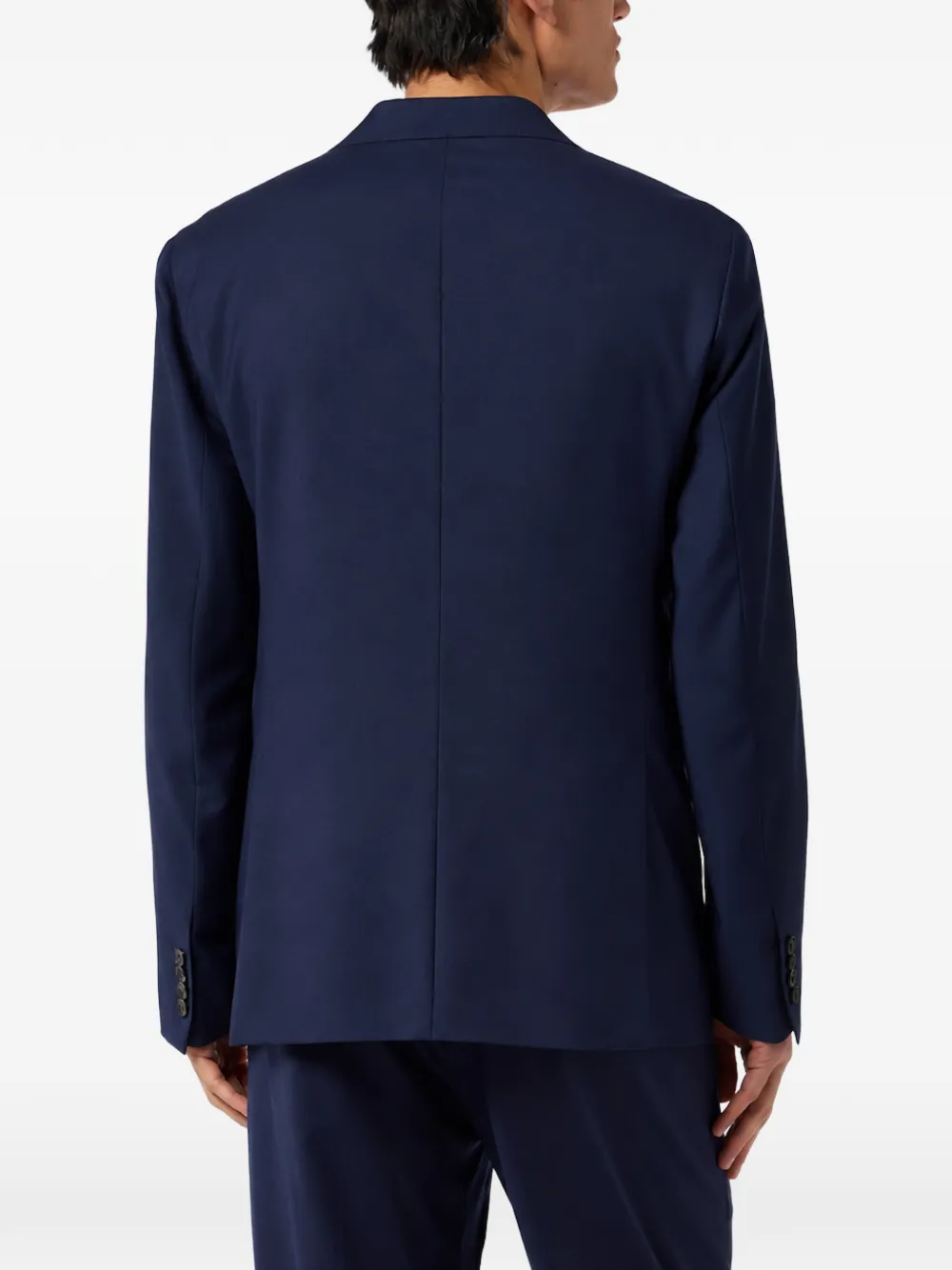 Billionaire logo-embroidered peak-lapel blazer Blauw