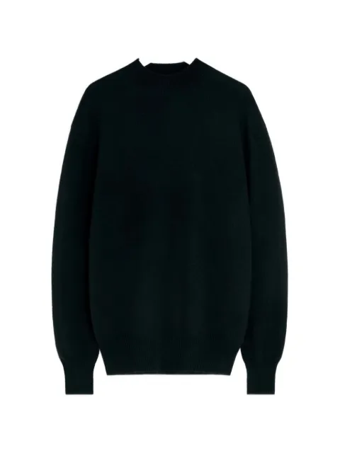 LEMAIRE mock neck rib-knit trim sweater