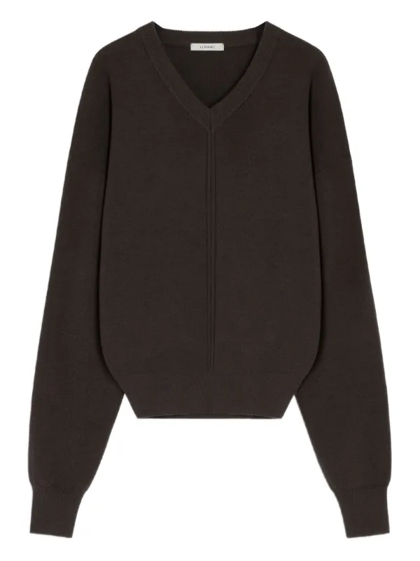 LEMAIRE 初期タグ Vネックニット クリストフルメール 初期クローバータグ Vネックニット フランス