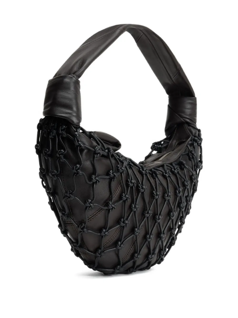Lemaire Fortune Croissant Knotted-details Shoulder Bag In Brown