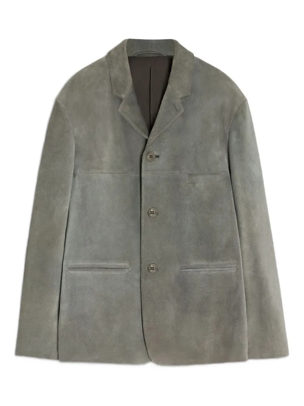 LEMAIRE Blazer met enkele rij knopen Grijs