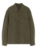 LEMAIRE patch-pocket denim overshirt - Green