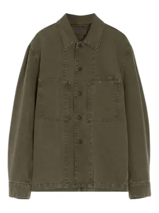 LEMAIRE パッチポケット デニムオーバーシャツ | グリーン | FARFETCH JP
