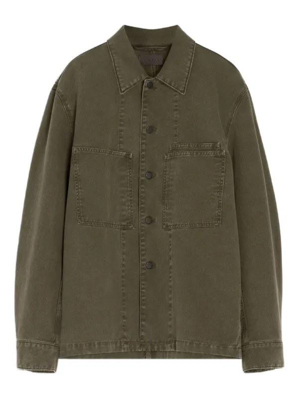 【LEMAIRE】PATCH POCKET SHIRT GREEN Size46 Lemaire Patch pocket shirt - deep forest | Garmentory