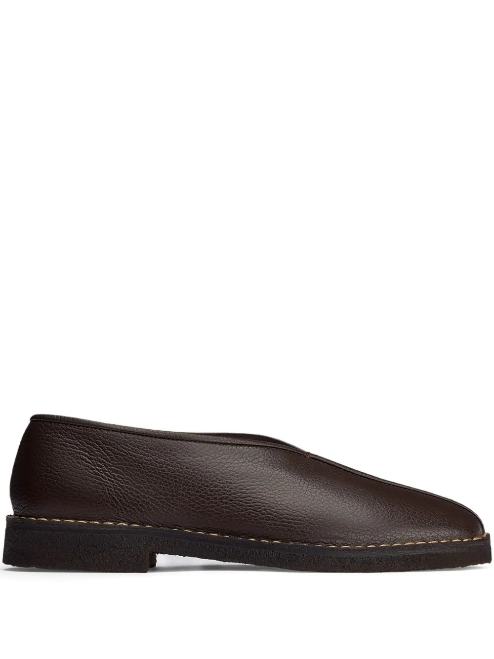 LEMAIRE Loafers met vierkante neus Bruin