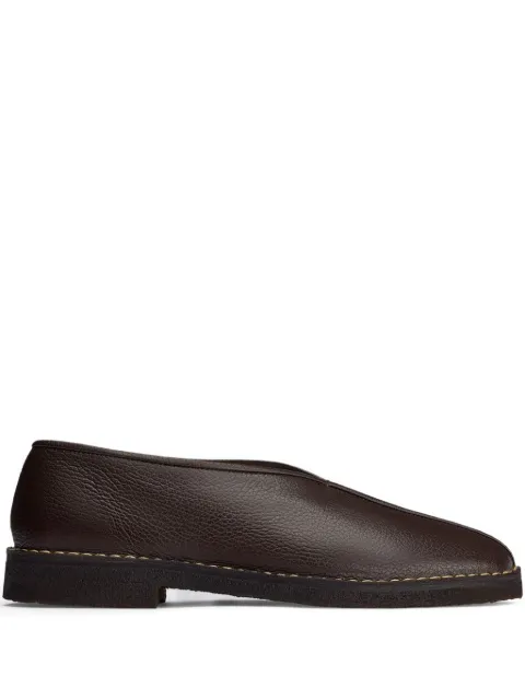 LEMAIRE piped square-toe loafers