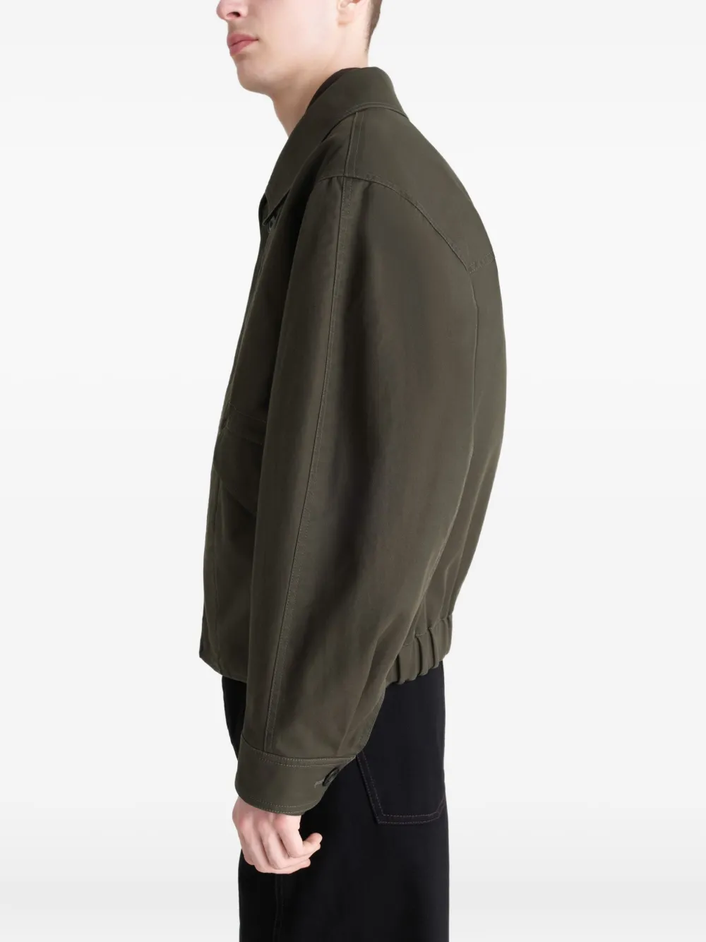 LEMAIRE Shirtjack met klepzak Groen