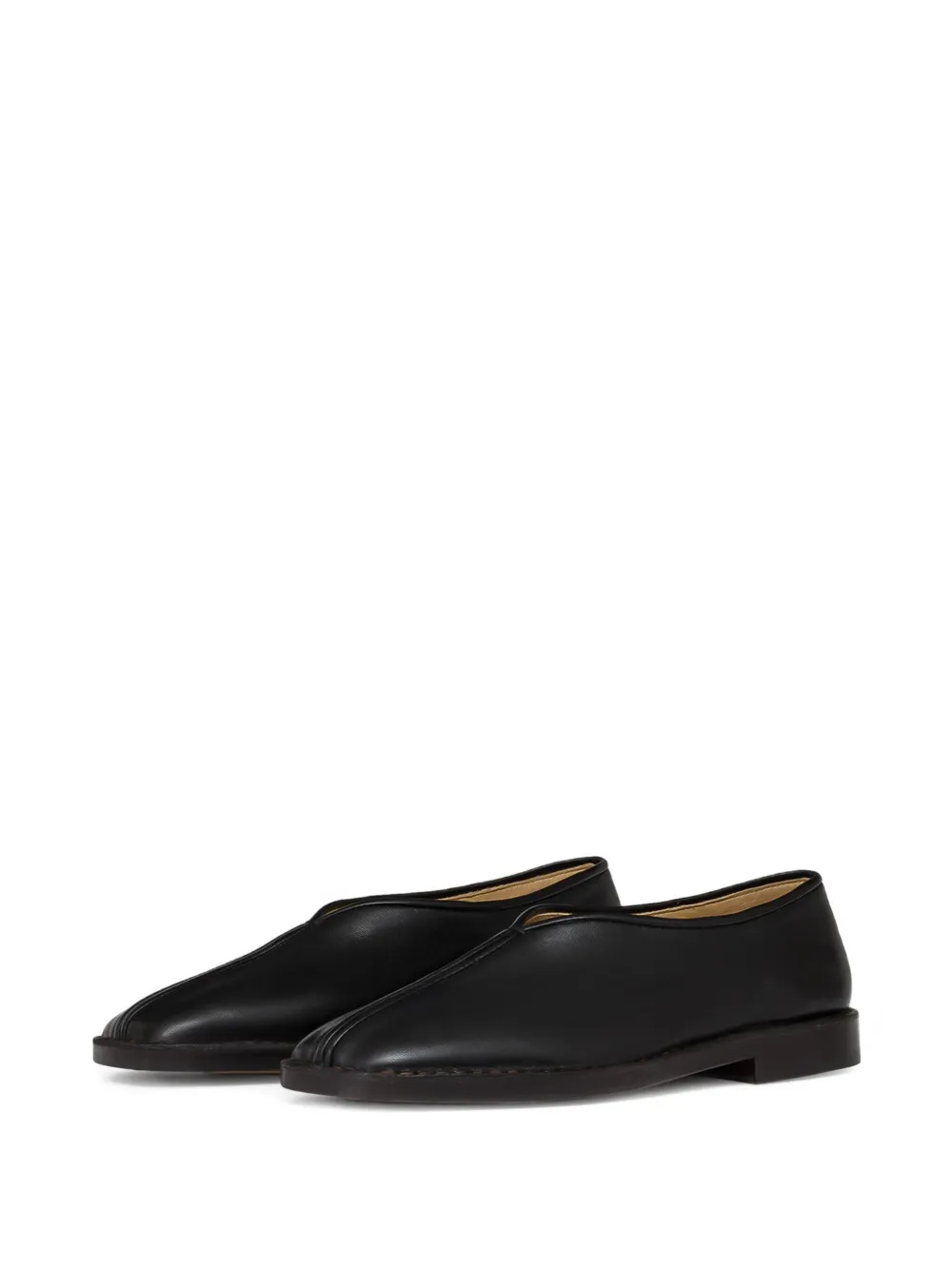 LEMAIRE Loafers met vierkante neus - Zwart