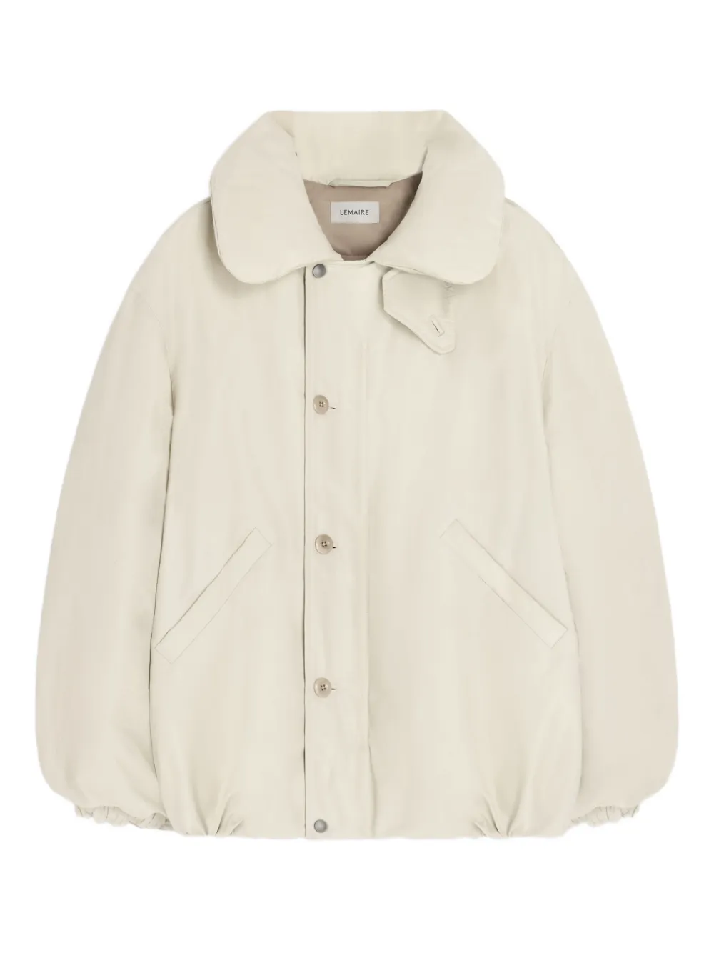 Lemaire Bubble-collar Puffer Jacket In White
