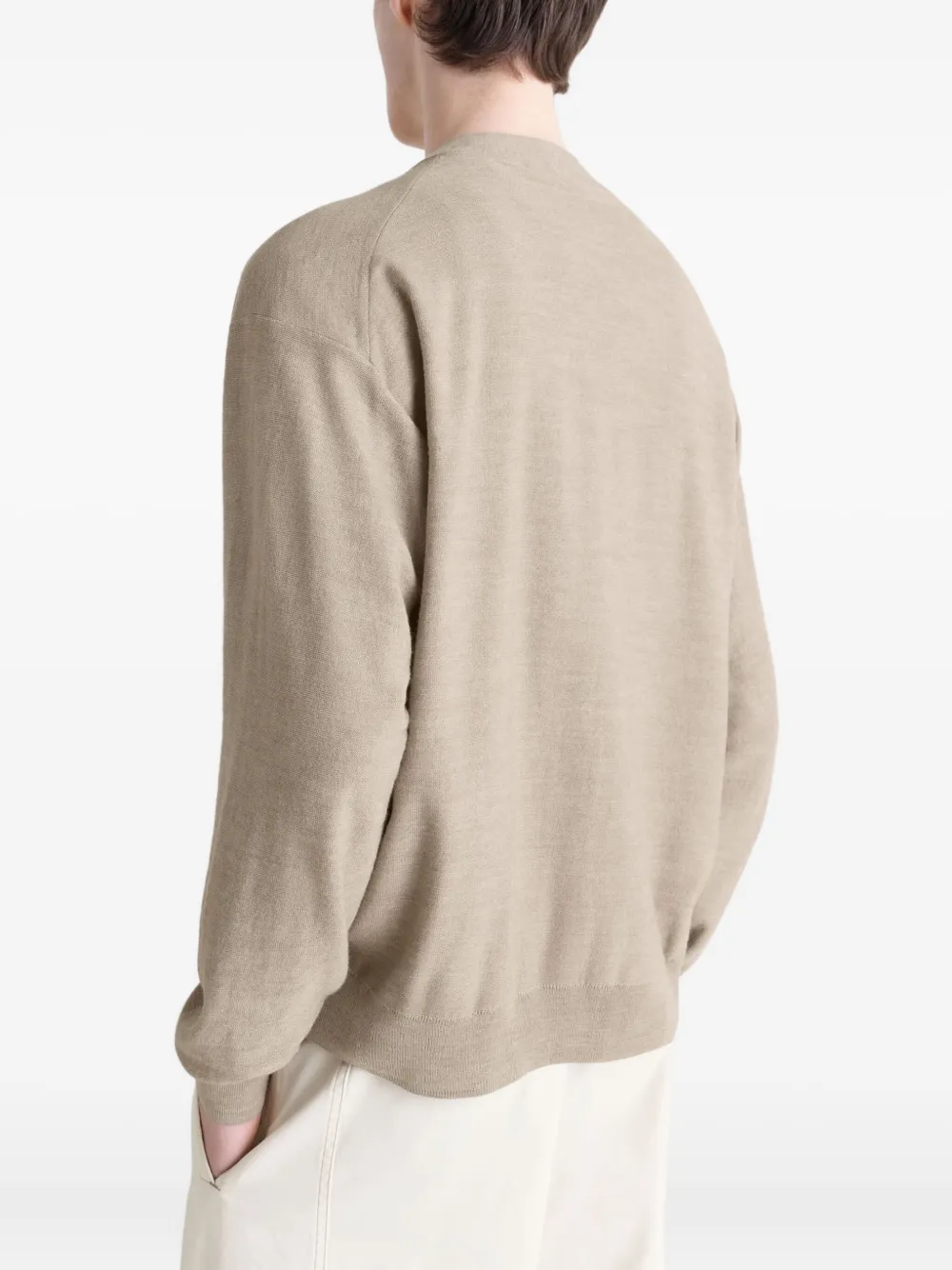 LEMAIRE Vest met gedraaide knoop Beige