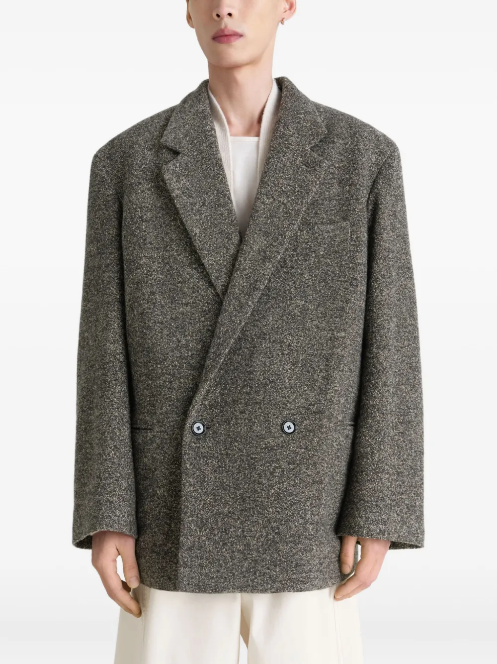 LEMAIRE Jas met dubbele rij knopen Grijs