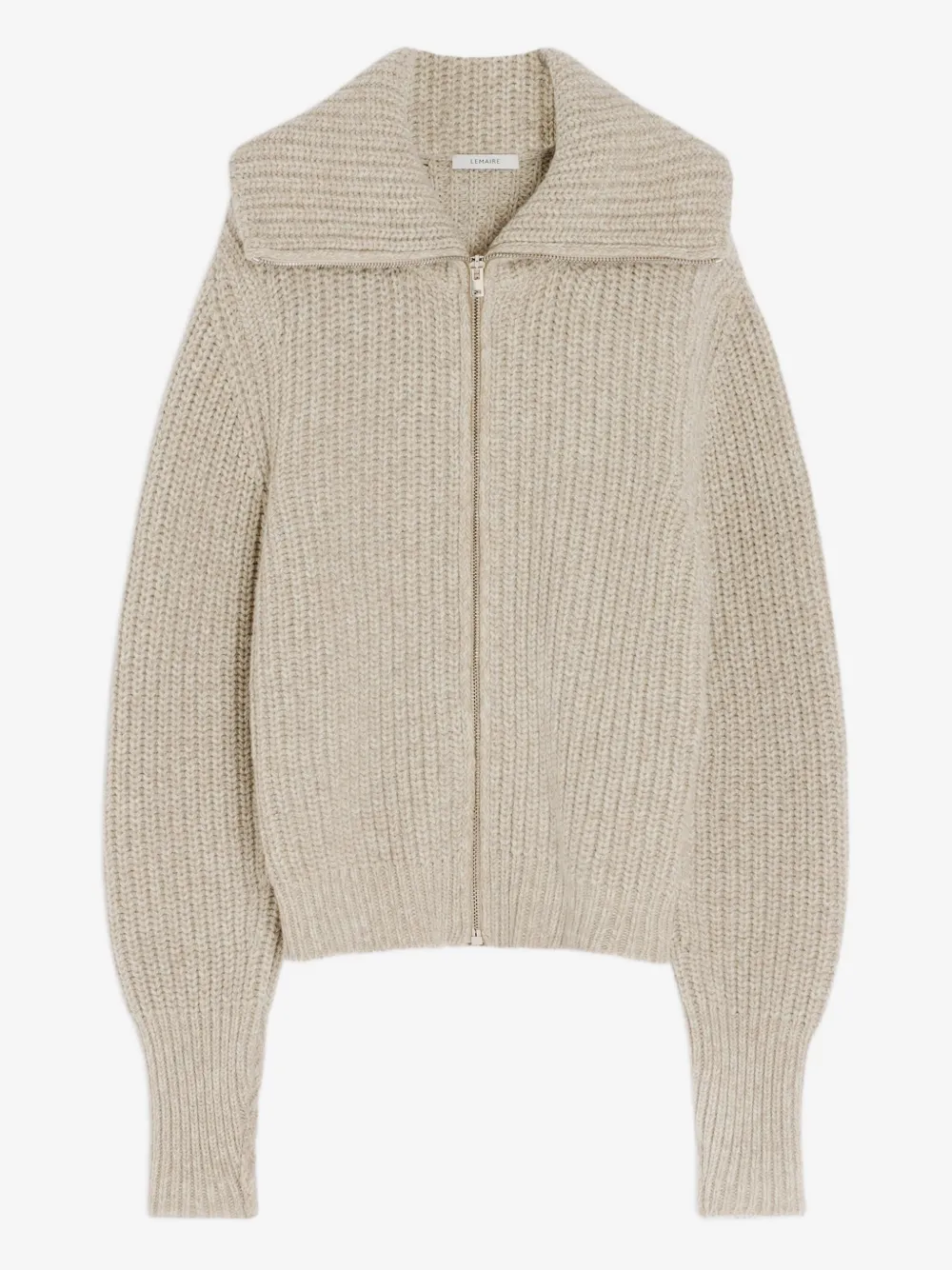 LEMAIRE ribbed zip-fastening cardigan | Neutrals | Image 1