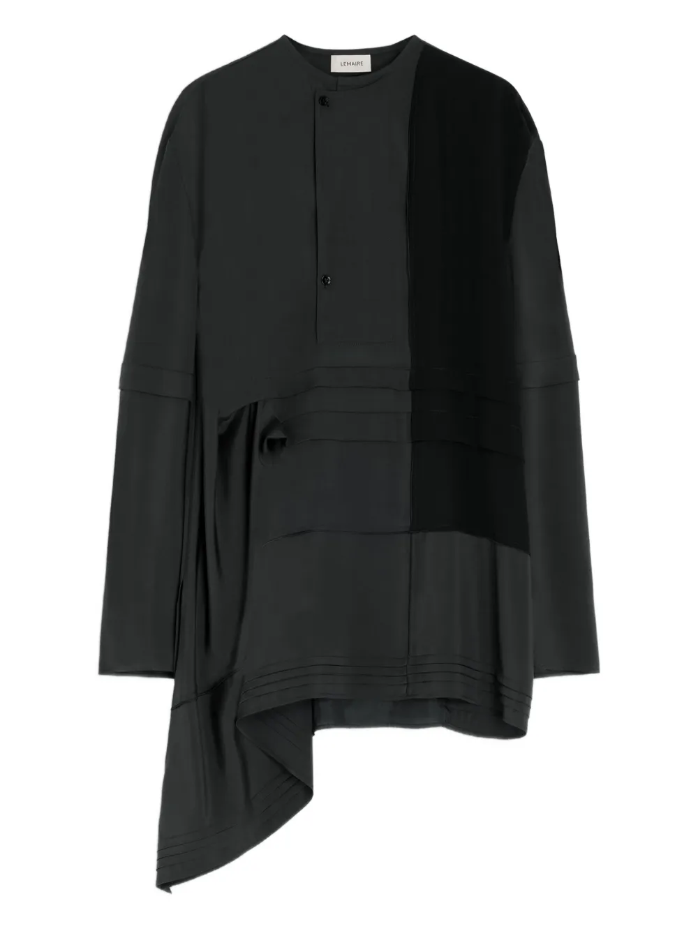 LEMAIRE blusa plisada asimétrica | gris | Image 1