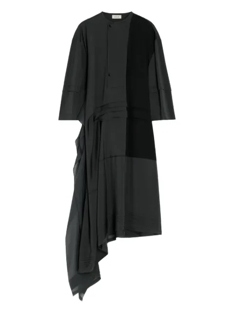 LEMAIRE asymmetrical pleated blouse dress
