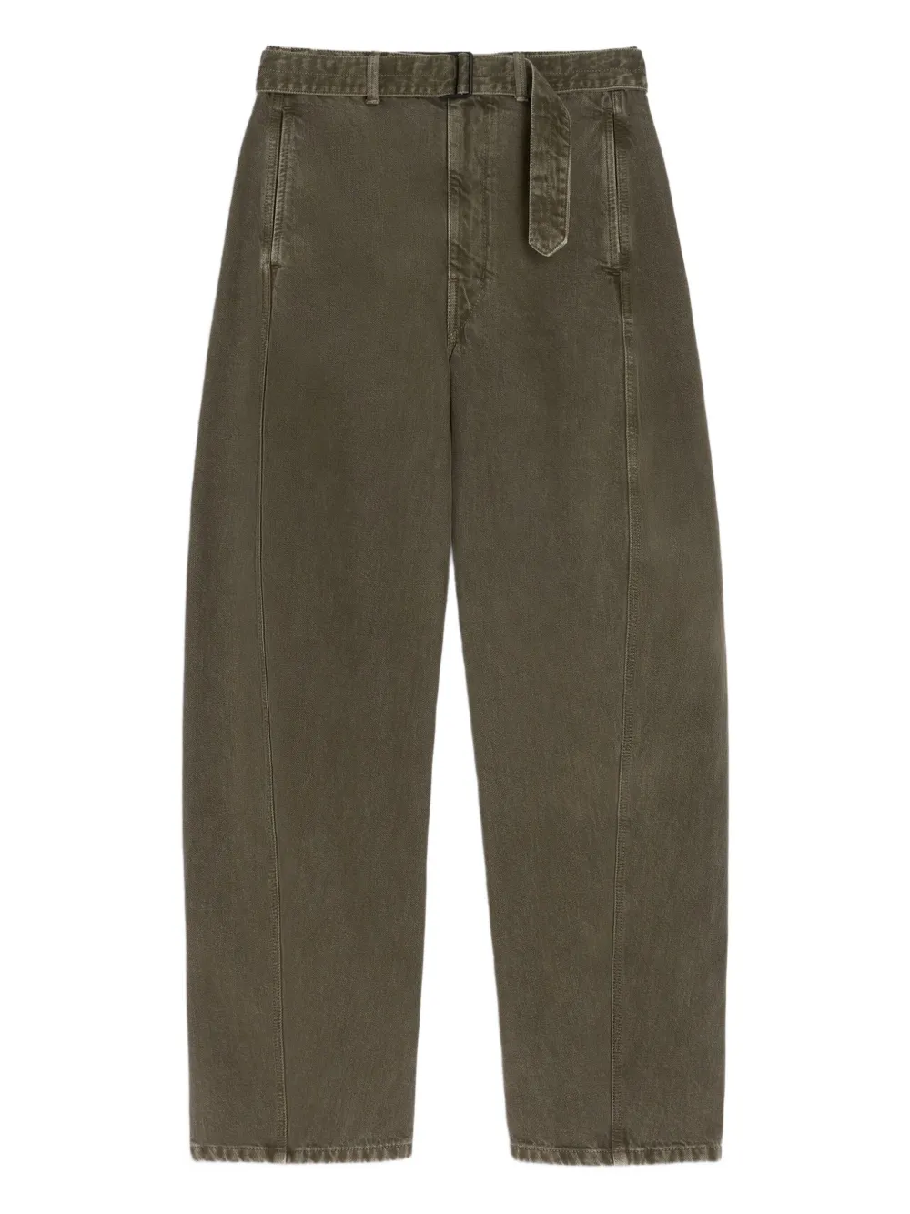 LEMAIRE twisted belted trousers | Green | Image 1