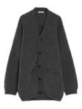 LEMAIRE ribbed patch-pockets cardigan - Black