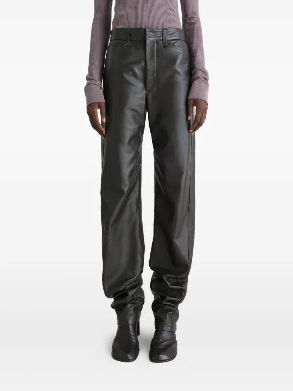 LEMAIREパンツ 50 LEMAIRE Twisted レザーパンツ