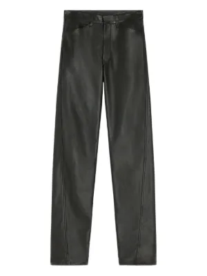 JOSEPH レザーパンツ | ブラック | FARFETCH JP