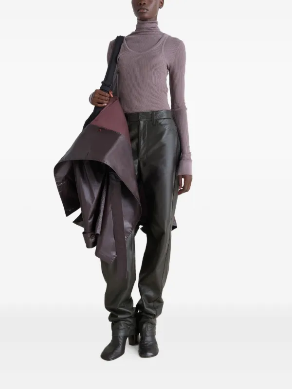 LEMAIRE Twisted レザーパンツ