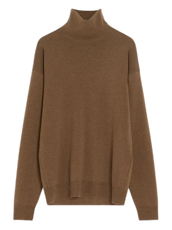 LEMAIRE crew-neck Sweater | Brown | FARFETCH JO