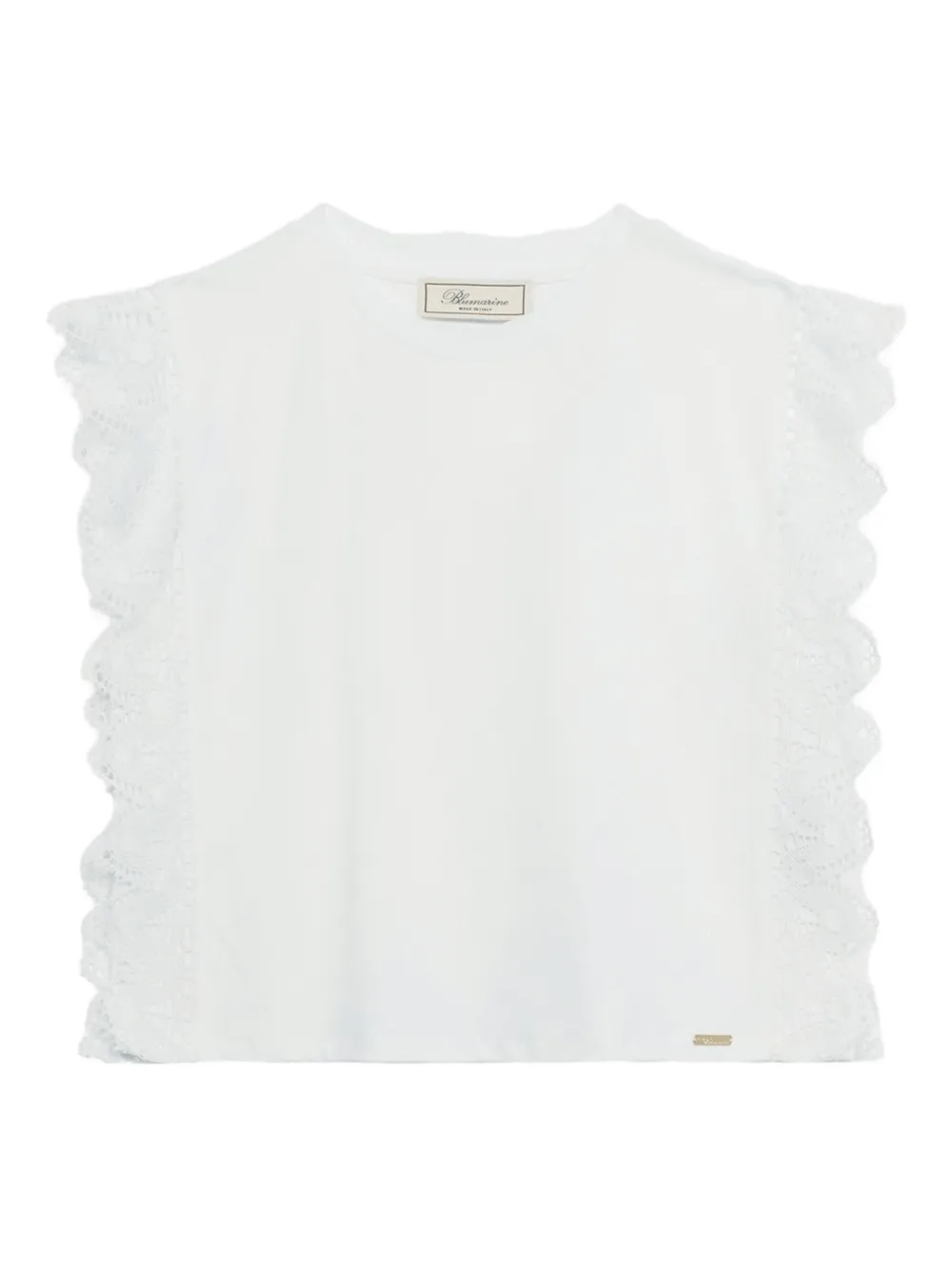Blumarine lace-detail tank top Wit