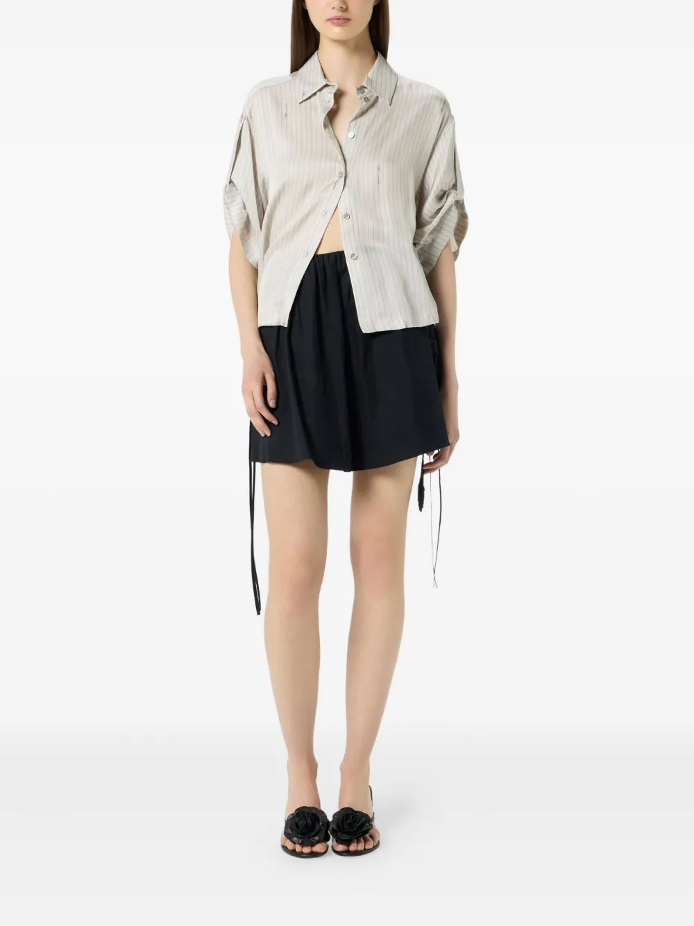 Blumarine pinstriped button-up shirt | Shirts | Image 2